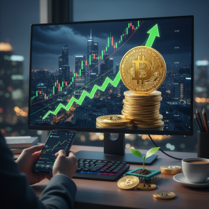 Bitcoin sedang menguat hari ini